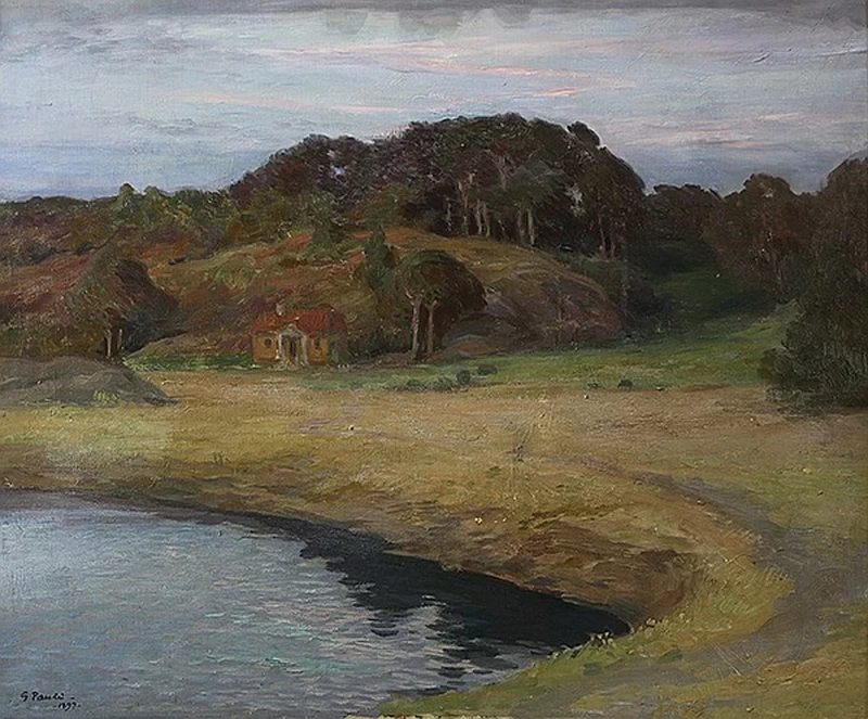 Paesaggio con casa